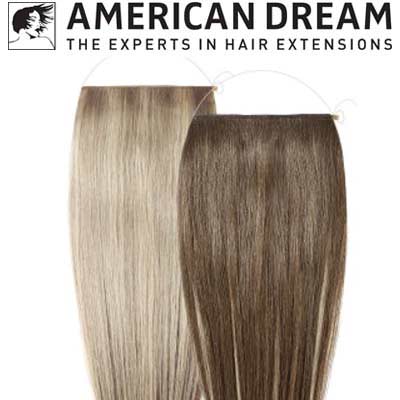Dictatuur Motiveren Verdienen Flipin duo hair extensions dubbelzijdig met visdraad van American Dream.
